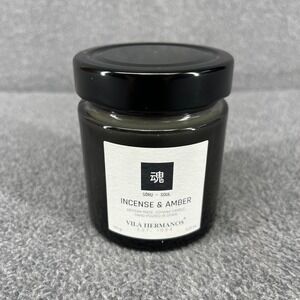 Vila Hermanos Incense & Amber Soru Soul Candle 150g Black Soy Wax Hand Poured